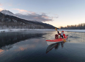 santa-kayaking